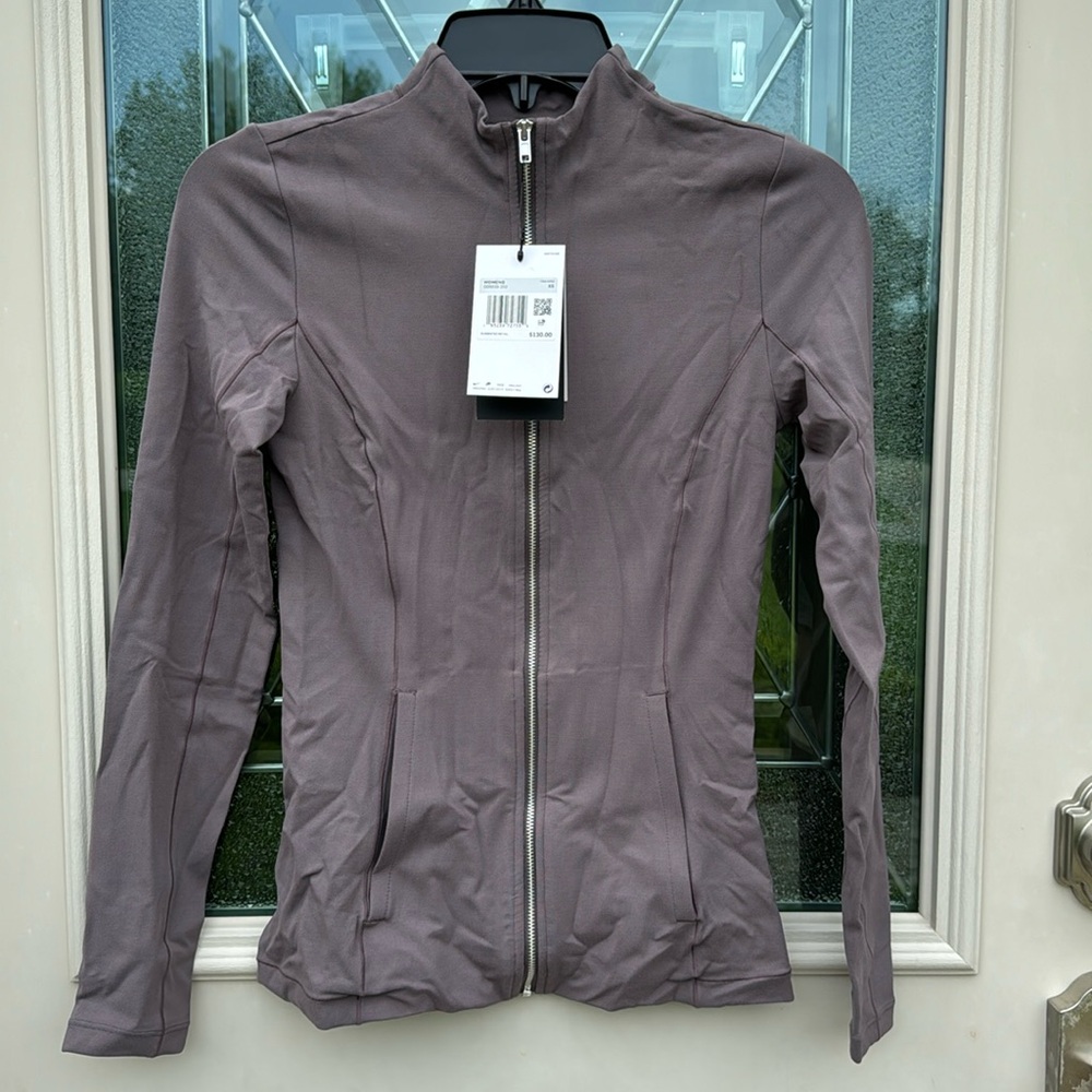 Nike yoga women’s dri-fit luxe fitted jacket size xs